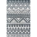 Momeni 5 x 8 ft. Mallorca-3 Hand Hooked Rectangle Area Rug Charcoal MALLOMRC-3CHR5080